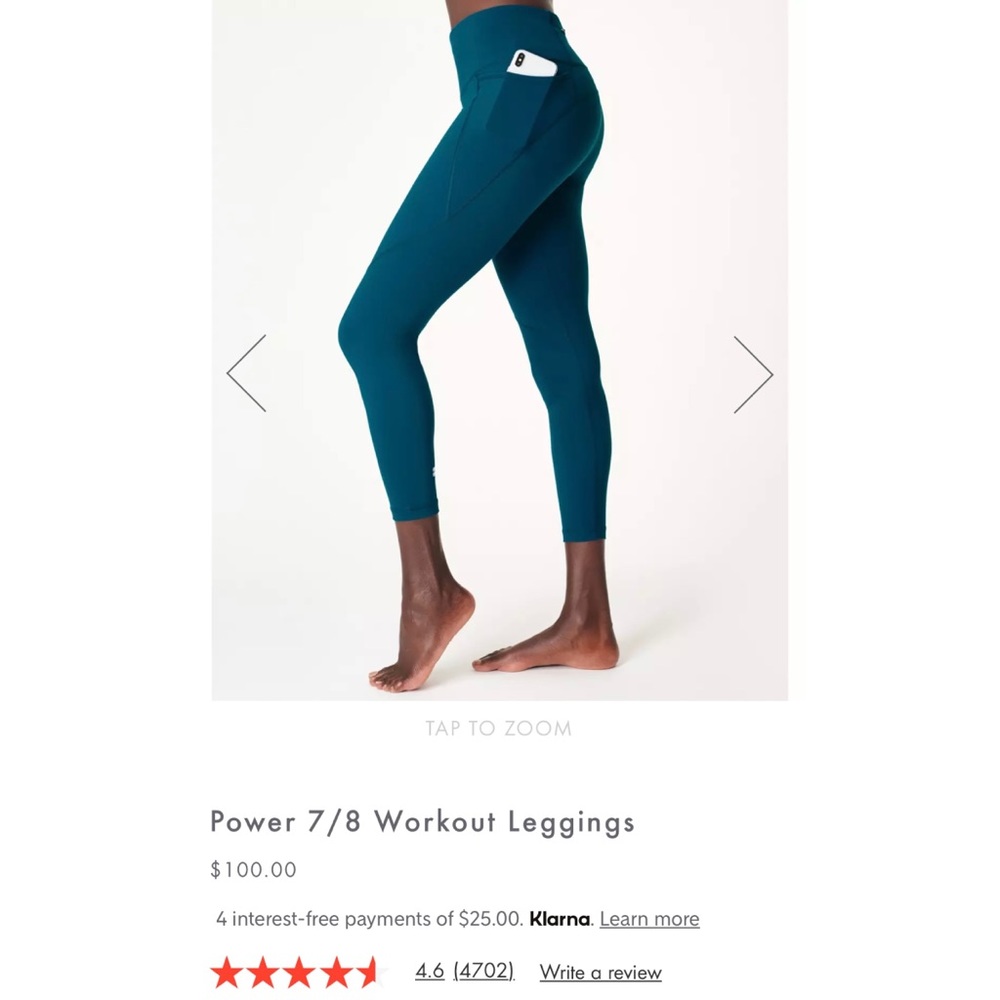 Sweaty Betty Power 7/8 Workout Legging